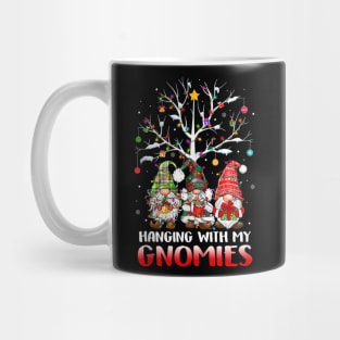 Hanging With My Gnomies - Funny Gnome Friends - Xmas Holiday Mug